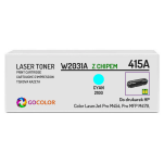 Toner do HP W2031A 415A LaserJet Pro M454dn MFP M479dn Cyan z CHIPEM zamiennik 2.1K - 2