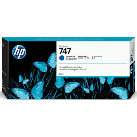HP oryginalny Tusz P2V85A 747 chromatic blue
