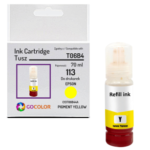 Tusz do EPSON 113 T06B4 C13T06B440 EcoTank ET16150 ET16600 ET5150 Pigment Yellow 70 ml.