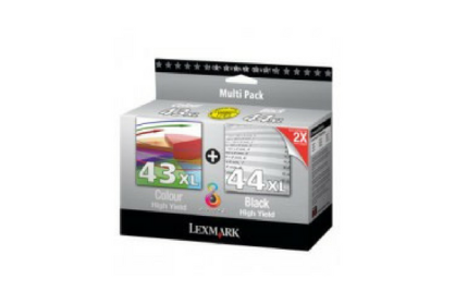 Lexmark oryginalny tusz 80D2966 black/color #43XL + #44XL