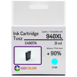 Tusz do HP C4907A 940XL Cyan Zamiennik - 2