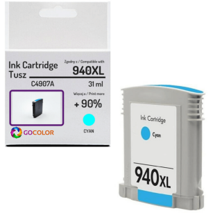 Tusz do HP C4907A 940XL Cyan Zamiennik