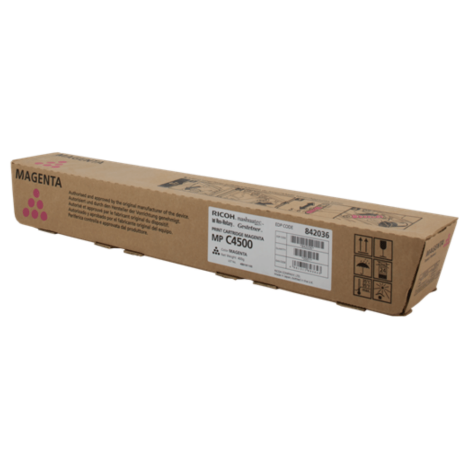 EOL Ricoh oryginalny toner MPC4500 888610 884932 842036 magenta