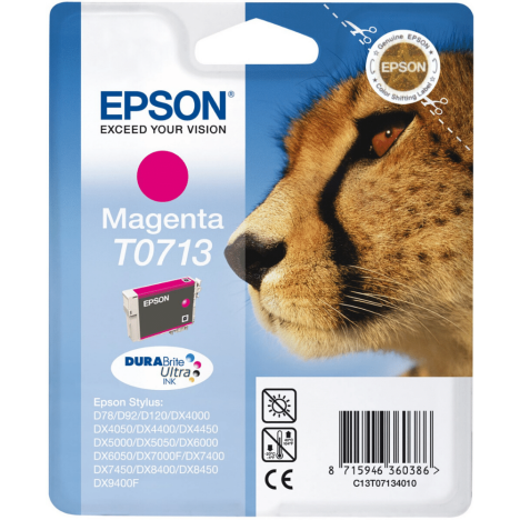 Epson oryginalny tusz T0713 C13T07134012 magenta