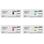 4 X TONER do HP W2210A W2211A W2212A W2213A 207A zamiennik BEZ CHIPA - 2