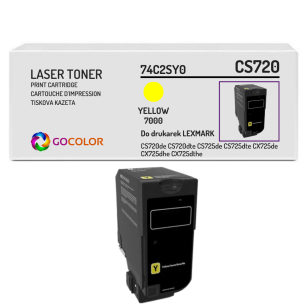 Toner do LEXMARK CS720 74C2SY0 7.0K yellow zamiennik