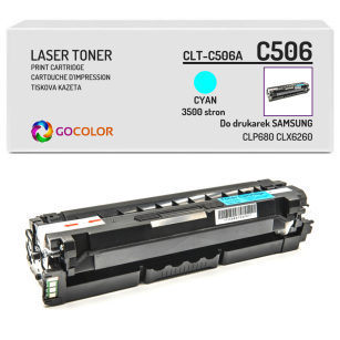 Toner do SAMSUNG CLP680 CLX6260 CLT-C506L SU038A Cyan Zamiennik
