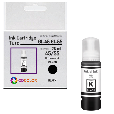 Tusz do CANON GI45BK GI55BK black zamiennik