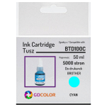 Tusz do BROTHER BTD100C Cyan zamiennik - 2