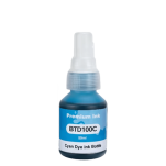 Tusz do BROTHER BTD100C Cyan zamiennik - 3