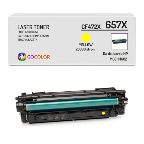 EOL Toner do HP CF472X 657X Color LaserJet Enterprise Flow MFP M681 M682 Yellow zamiennik