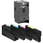 Epson oryginalny tusz 408L T09K + oryginalny pojemnik na zużyty tusz C13T671500 4-pak - 3