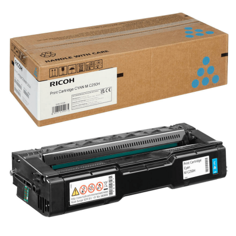 Ricoh oryginalny toner MC250HC 408341 MC250FW PC301W MC251FW PC311W cyan 6.3K