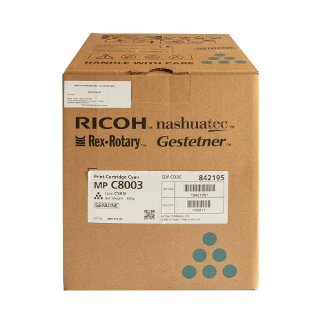 EOL Ricoh oryginalny toner MPC8003 842195 cyan