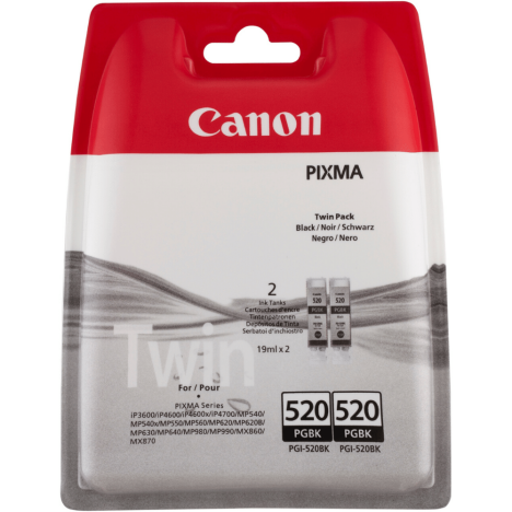 Canon oryginalny tusz PGI520PGBK 2932B012 2932B009 black 2-pak