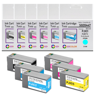 6 X Tusz do EPSON PJIC1 PJIC2 PJIC3 PJIC4 PJIC5 PJIC6 ( PJIC7 ) Zamiennik 32.2ml/31.5 ml