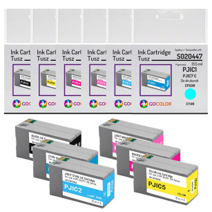 6 X TUSZ do EPSON PJIC1 PJIC2 PJIC3 PJIC4 PJIC5 PJIC6 ( PJIC7 ) Zamiennik 32.2ml/31.5 ml