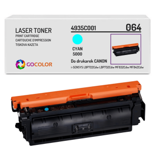 Toner do CANON 064C 4935C001 iSENSYS MF832Cdw LBP722cdw cyan Zamiennik 5.0K
