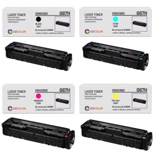 4 X TONER do CANON 067H iSENSYS LBP631Cw LBP633Cdw MF651Cw CMYK Zamiennik 3.13K/3x2.35K