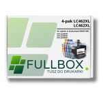 FULLBOX 4-pak TUSZ do BROTHER LC462XLBK LC462XLC LC462XLM LC462XLY - 3