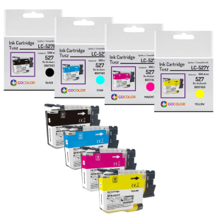 4 X TUSZ do BROTHER LC527 MFC-J4350DW MFC-J4550DW CMYK zamiennik