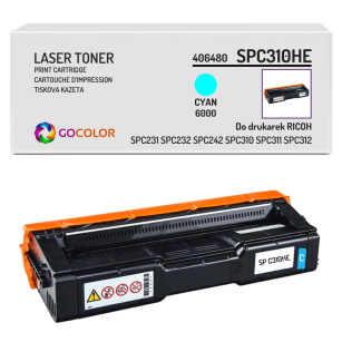 Toner do RICOH SPC310HE SPC232 406480 Cyan zamiennik