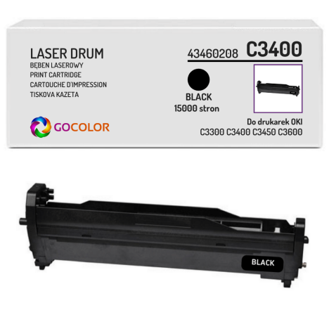 EOL Bęben do OKI C3300 C3400 C3450 C3600 43460208 Black zamiennik