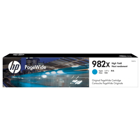HP oryginalny Tusz T0B27A 982X cyan