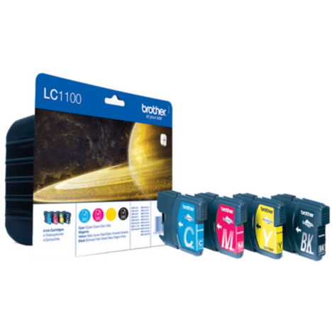 Brother oryginalny Tusz LC1100VALBP cyan/magenta/yellow/black