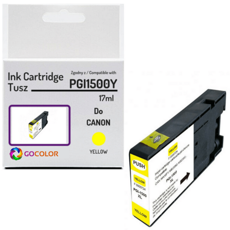 Tusz do CANON PGI1500Y XL 9182B001 Yellow 100 % nowy zamiennik