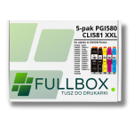 FULLBOX 5-pak Tusz do CANON PGI580XXLPGBK CLI581XXLBK CLI581XXLC CLI581XXLM CLI581XXLY - 3