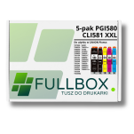FULLBOX 5-pak TUSZ do CANON PGI580XXLPGBK CLI581XXLBK CLI581XXLC CLI581XXLM CLI581XXLY - 3