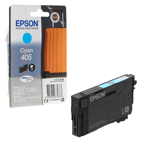 Epson oryginalny tusz 405 T05G2 C13T05G24010 WorkForce Pro WF3820DWF cyan 5.4ml