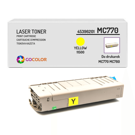 Toner do OKI MC770 MC780 45396201 Yellow Zamiennik