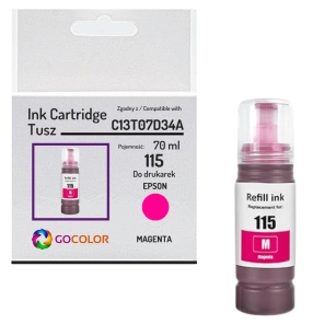 Tusz do EPSON 115 T07D3 C13T07D34A EcoTank L8160 L8180 70.0ml magenta zamiennik
