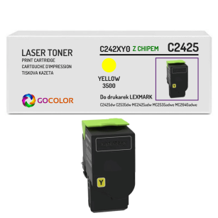 Toner do LEXMARK C242XY0 C2425 C2535 3.5K yellow zamiennik