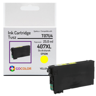 Tusz do EPSON 407XL T07U4 C13T07U440 WorkForce Pro WF4745DTWF yellow Zamiennik 25.0ml