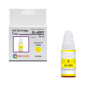 Tusz do CANON GI490Y Pixma Yellow 100 % nowy zamiennik