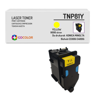Toner do KONICA MINOLTA TNP81Y AAJW251 AAJW2D2 Bizhub C3300i C4000i Yellow Zamiennik