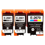 FULLBOX 3-pak TUSZ do EPSON 266 267 T2661 T2670 WorkForce WF100 - 3