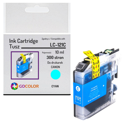 Tusz do BROTHER LC121C Cyan zamiennik