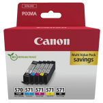Canon oryginalny tusz CLI571 + PGI570 0372C006 black / pigment black / cyan / magenta / yellow 5-pak  - 2