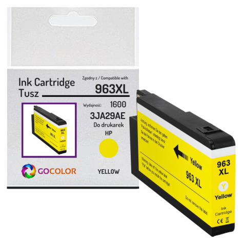 Tusz do HP 3JA29AE 963XL Yellow Zamiennik CHIP anti-upgrade