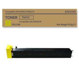 Toner do KONICA MINOLTA TN711Y Yellow (PMC338YG) Bizhub c654/c754 (1x535g)