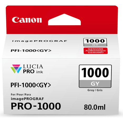 Canon oryginalny tusz PFI1000GY 0552C001 grey
