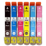 FULLBOX 6-pak TUSZ do EPSON 24XL T2431 T2432 T2433 T2434 T2435 T2436 Expression Photo XP850 XP950 - 3