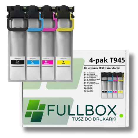 FULLBOX 4-pak Tusz do Epson T9451 T9452 T9453 T9454