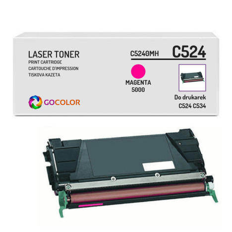 EOL Toner do LEXMARK C524 C5240MH Magenta Zamiennik