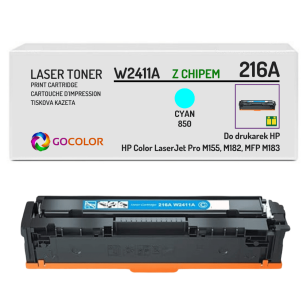 Toner do HP W2411A 216A LaserJet Pro M155nw MFP M183fw Cyan z CHIPEM zamiennik 0.85K