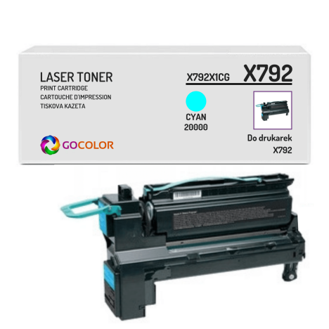 EOL Toner do LEXMARK X792 X792X1CG Cyan Zamiennik